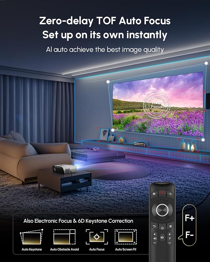 Daylight Projector 4K Ultra HD 2300 High ANSI Smart Home Theater - Image 5