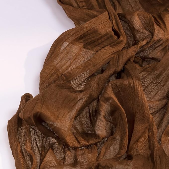 Brown Cheesecloth Table Runner Tan 6 Pack Fall Table Runners Boho Gauze 120 - Image 4