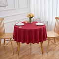 Burgundy 6 Pack Round 60 Inch Tablecloth, Premium Polyester Table Cloth by TableClothAndTableRunner