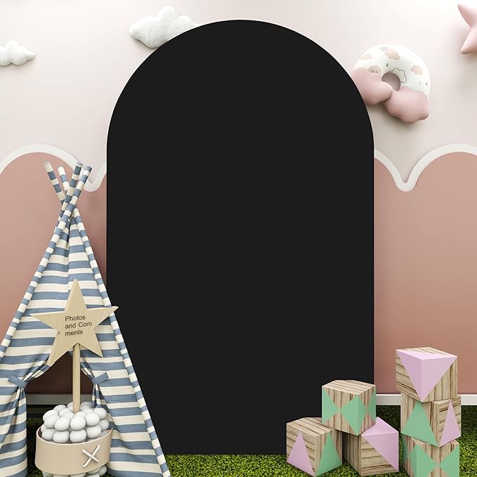 Wedding Arch Cover Black Arch Covers Stretchy Backdrop 4ft Spandex Fitted Arch - Image 7