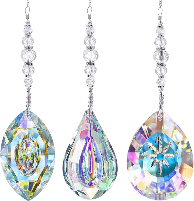 YU FENG 3PCS Crystal Suncatcher Pendant by YUFENG
