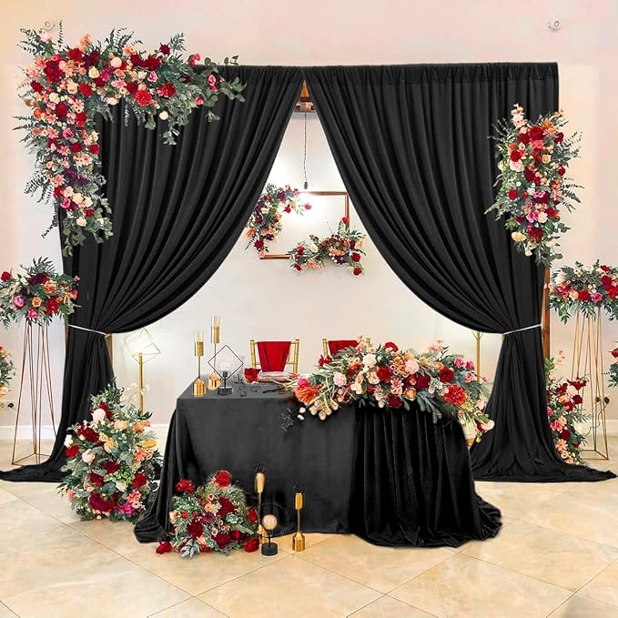 AK TRADING CO. 10 feet x 10 feet IFR Polyester Backdrop Drapes Curtains Panels - Image 8