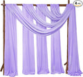 4 Panels Wedding Arch Draping Fabric 28" x 20 Ft Wedding Arch Drapes Chiffon by SATULGAU