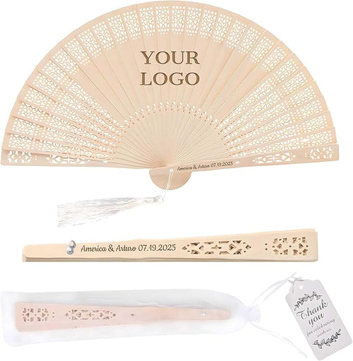 10 PCS Custom Fans Personalized Folding Fans by Unknown