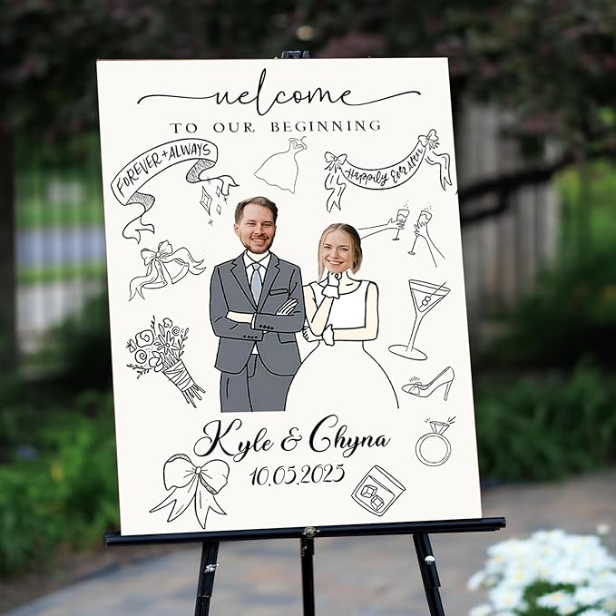 Custom Wedding Plaque for Welcome Sign, Personalized Welcome to our Weddings - Image 3