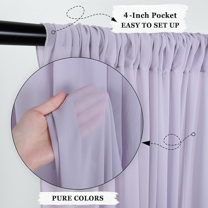 DUOBAO Sheer Curtains 2 Panels Light Gray 29x96 Inches - Image 5
