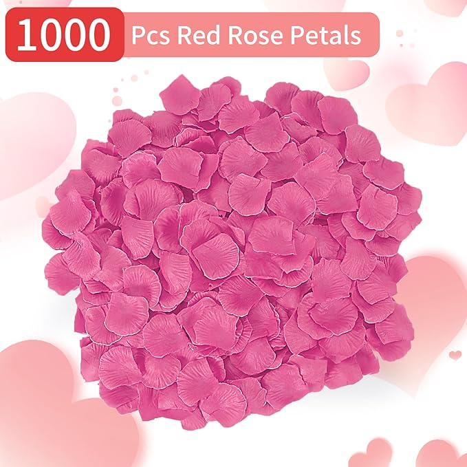 1000 Pcs Artificial Fake Rose Petals, Flower Petals - Image 2