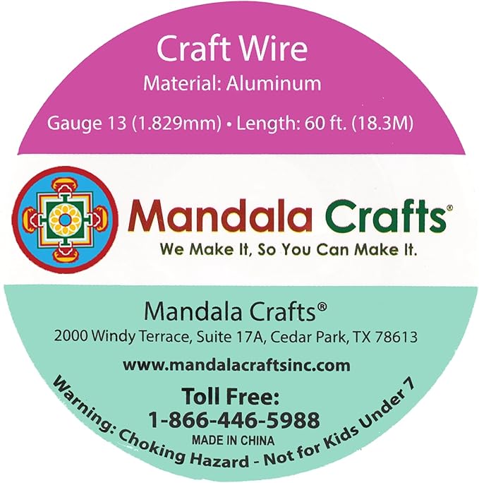 Mandala Crafts 13 Gauge Anodized Aluminum Craft Wire - Image 9