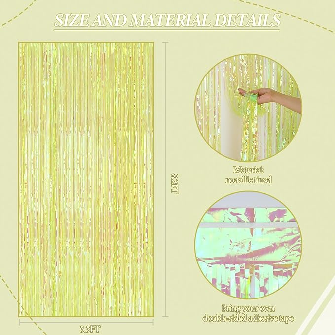 3 Pack Foil Fringe Backdrop - Image 3
