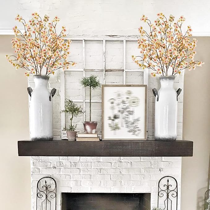 Uieke 3PCS Silk Cherry Blossom Branches, 40.5in Artificial Cherry Blossom - Image 8