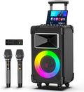 JYX Karaoke Machine with 2 Wireless Mics, PA System with Remote Control by JYX