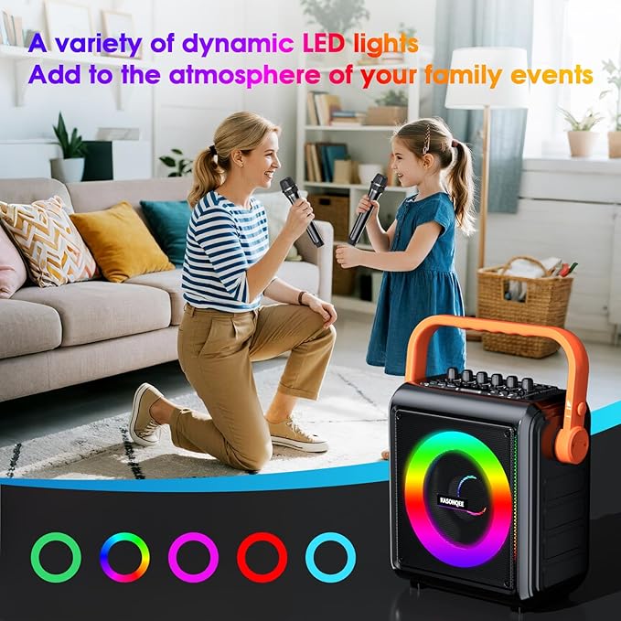 Karaoke Machine, 8000mAh Portable Bluetooth Speaker - Image 6
