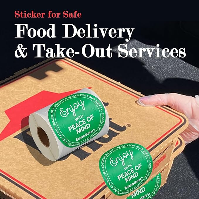 Angel's Peel Lounge Tamper Proof Stickers Roll — Tamper Evident Stickers - Image 5
