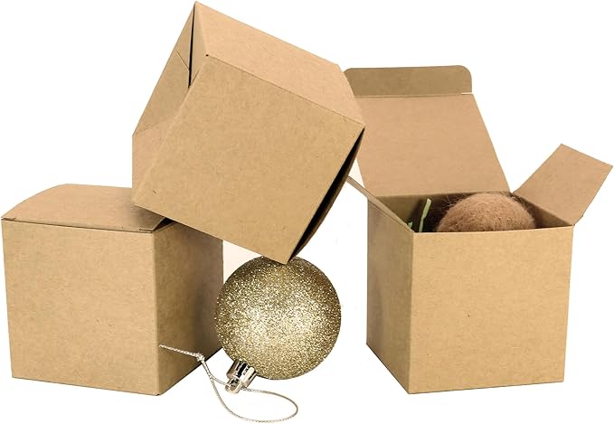 25 Pcs Brown Paper Gift Boxes, Small Candy Treat Boxes Bulk, Birthday Gifts - Image 4