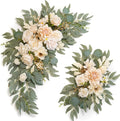 Faux Flower Swag Set of 2 for Wedding Welcome Signs Floral Swag Wedding by Piklado