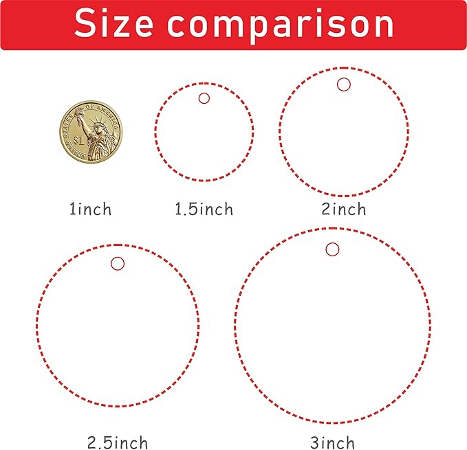 100/200/500 Pack Custom Round Tag Personalized Name Paper Tags Customize Any - Image 2