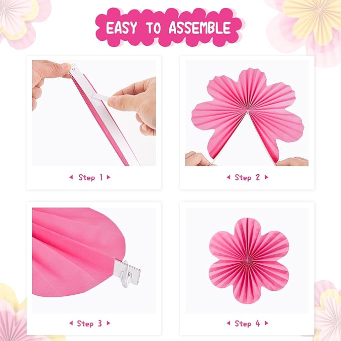 Easy Joy Paper Flowers Decorations - Image 3