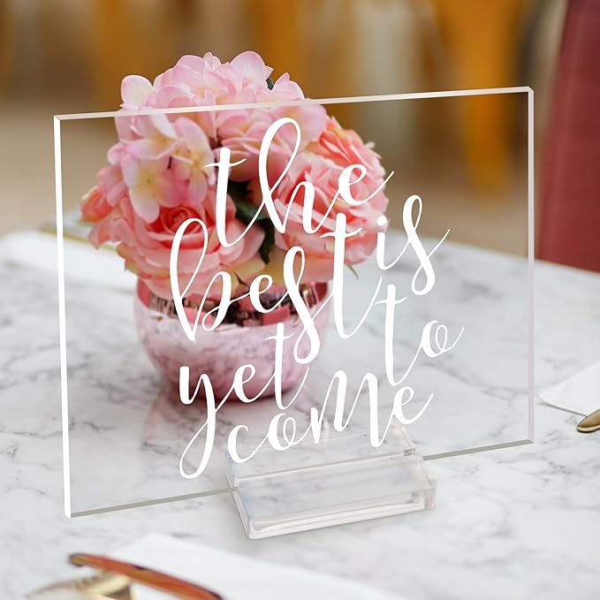 3" Acrylic Sign Holders, Table Numbers Display Stands, - Image 9