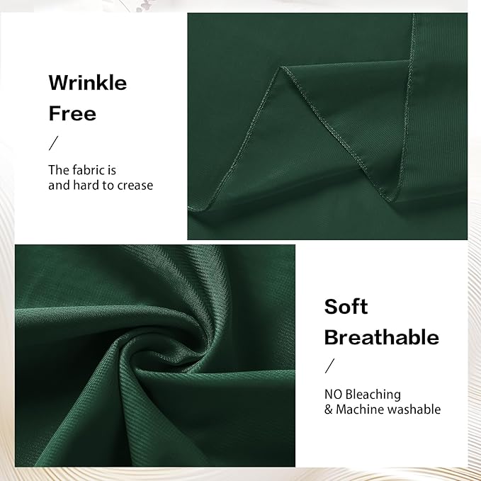 VOK Dark Green Wedding Arch Draping Fabric Chiffon Fabric, 29in x 18Ft 2 Panels - Image 4