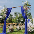 Royal Blue Wedding Arch Draping Fabric 29" x 20 FT Blue Wedding Drapes by DeZerlor