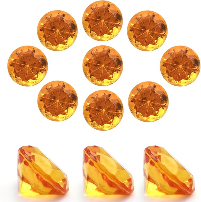 100 PCS Acrylic Diamond Gems, Arts & Crafts, Birthday Decorations by XHKDSYMC