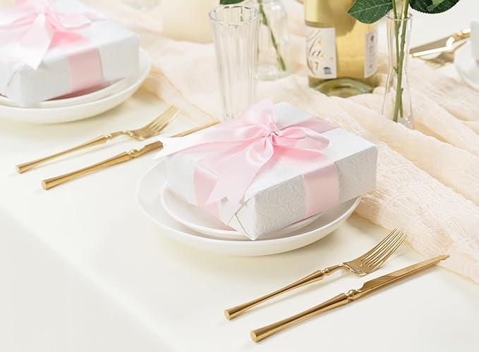 Pink Satin Ribbon for Valentines Day 1-1/2 Inch x 50 Yards Double-Faced Ribbons - Image 5