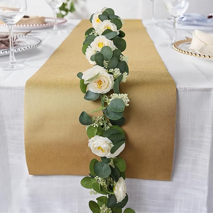 MAKHOT 2PCS 6.6Ft Artificial Eucalyptus Garland, and Home Decor. - Image 4