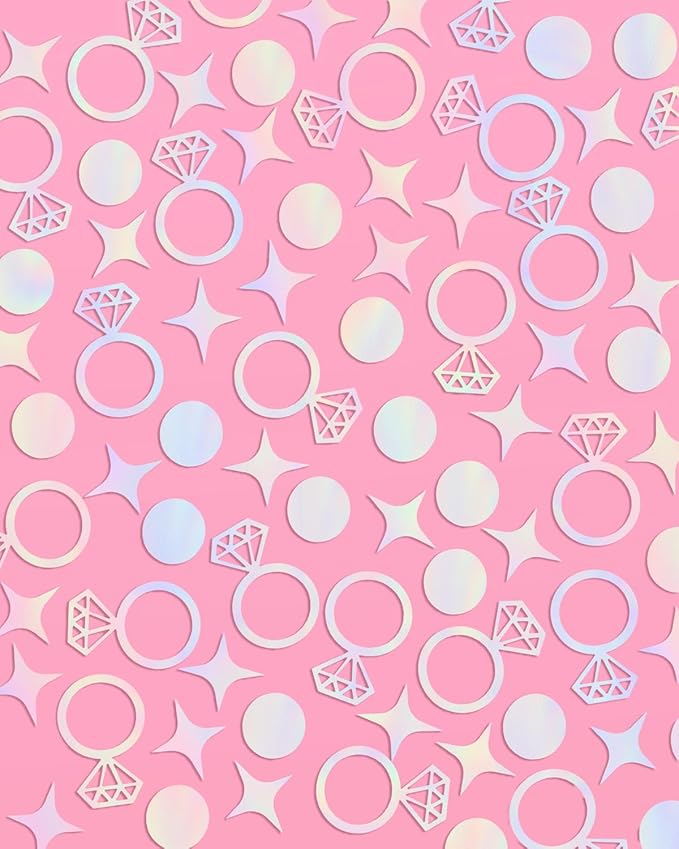 xo, Fetti Bachelorette Party Iridescent Foil Confetti - Image 3