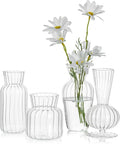 Mini Glass Vases for Centerpieces by Hewory