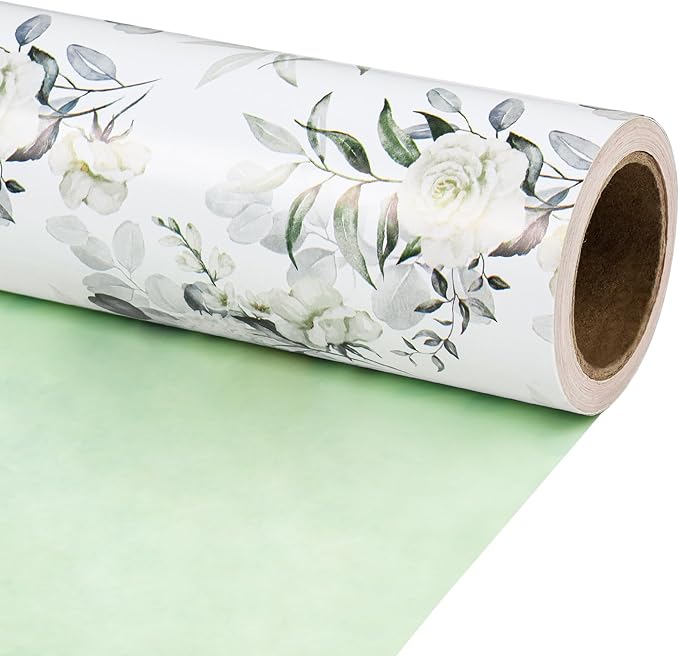 RUSPEPA Reversible Floral Wrapping Paper by RUSPEPA