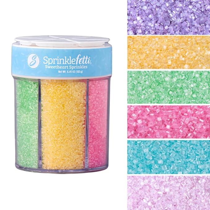 Sweets Indeed Sprinkles 6 Cell Edible Sprinkle Mix Jimmies Perfect by SweetsIndeed