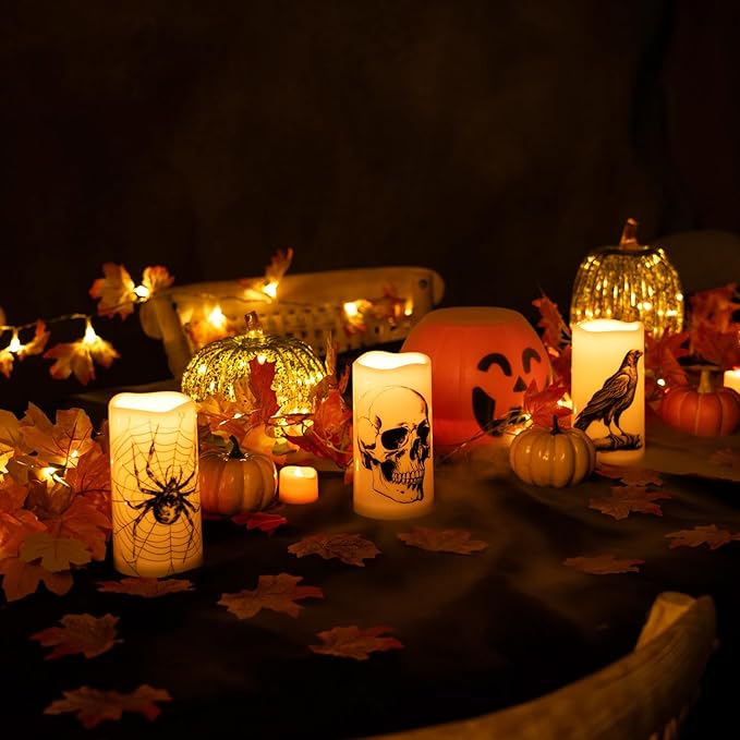 Homemory Halloween Candles, Color Changing Flameless Candle, Battery Opeated - Image 4