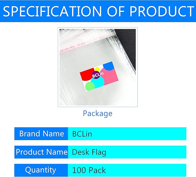 100 Pack USA US Desk Flags, Small Mini American Deluxe Table Flags Set - Image 4