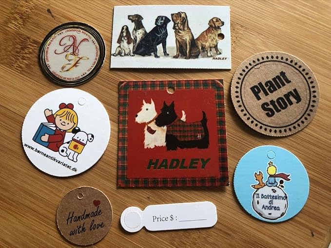 Custom Brown Kraft Paper Tags, Personalized Your Logo and Text Price Hang Tags - Image 3