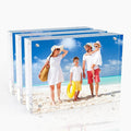 4x6 Inches Acrylic Picture Frames 3 Pack, Double Sided Magnetic Photo Frames by laapee