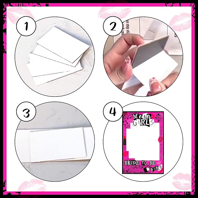 LaVenty Mean Girls Bachelorette Party Photo Booth Props Frame Bachelorette - Image 7