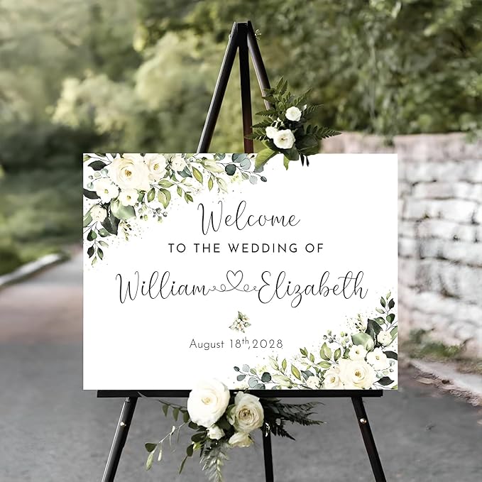 Welcome To Our Wedding Welcome Sign Personalized, Reserved Signs by Jewelry