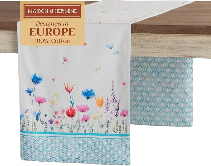 Maison d' Hermine Table Runner 100% Cotton Double Layer Table Runners 108 by MaisondHermine