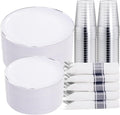 KIRE 350 PCS Plastic Dinnerware Set by KIRE