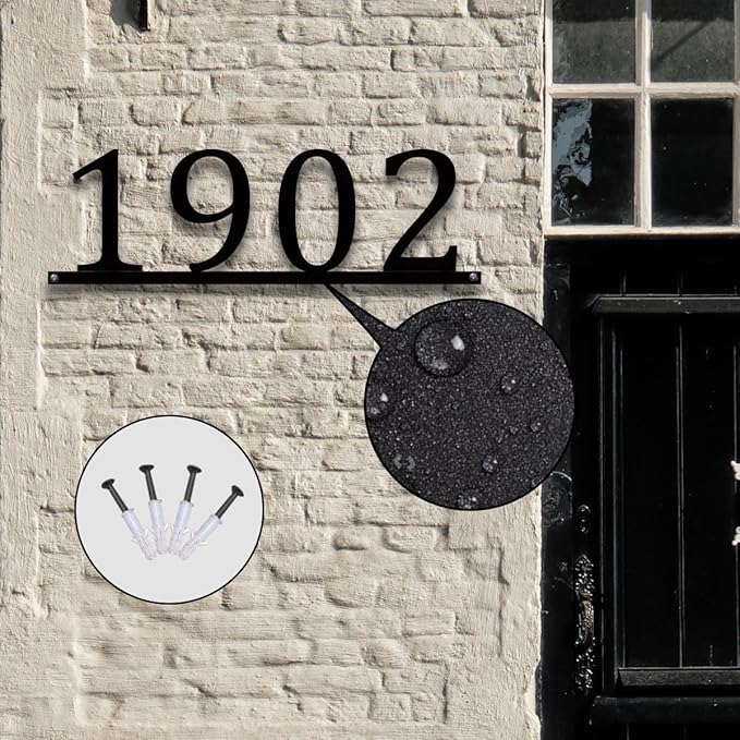 Personalized Metal House Number Sign | Custom Metal Address Sign - Image 2