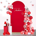 SoarDream Arch Backdrop Cover Red Spandex Fitted 5FT Wedding Arch Covers by SoarDream