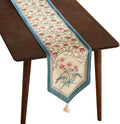 patdrea Designer French Elegant Wild Flowers Velvet Table Runner 118 Inch Long by Welcometopatdrea