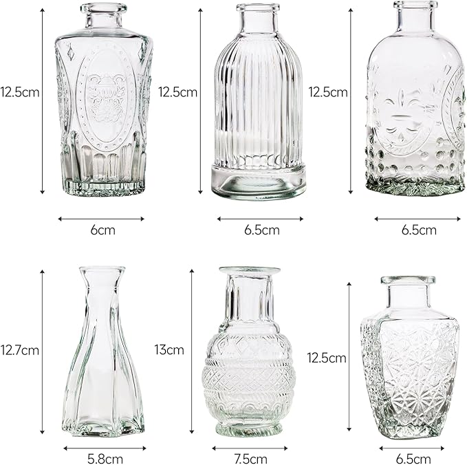 12 Pcs Bud Vase Set, Vases for Centerpieces, Cute Glass Bud Vases in Bulk - Image 4