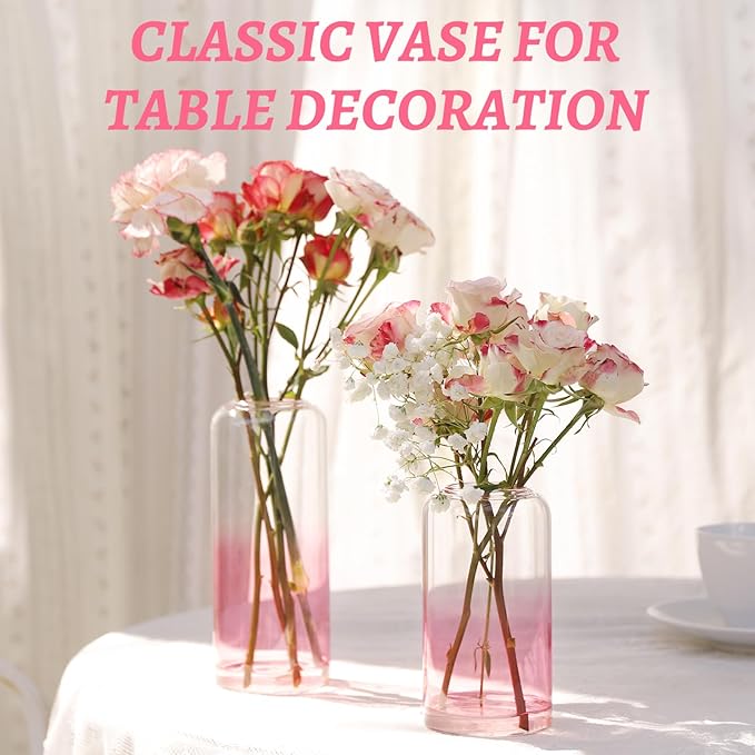 24Pcs Pink Bud Vases, Glass Flower Vase - Image 6