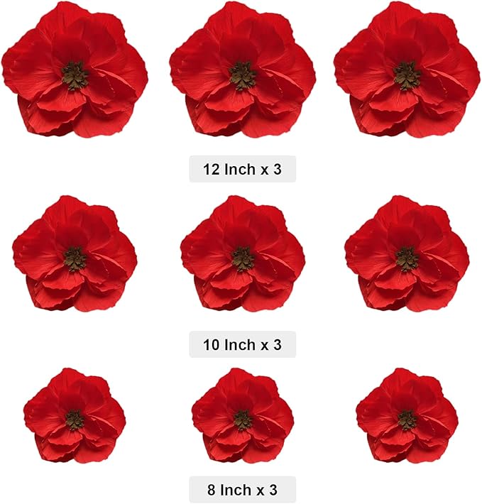 BRT Bearingshui Red Paper Flowers Decoration - Image 2