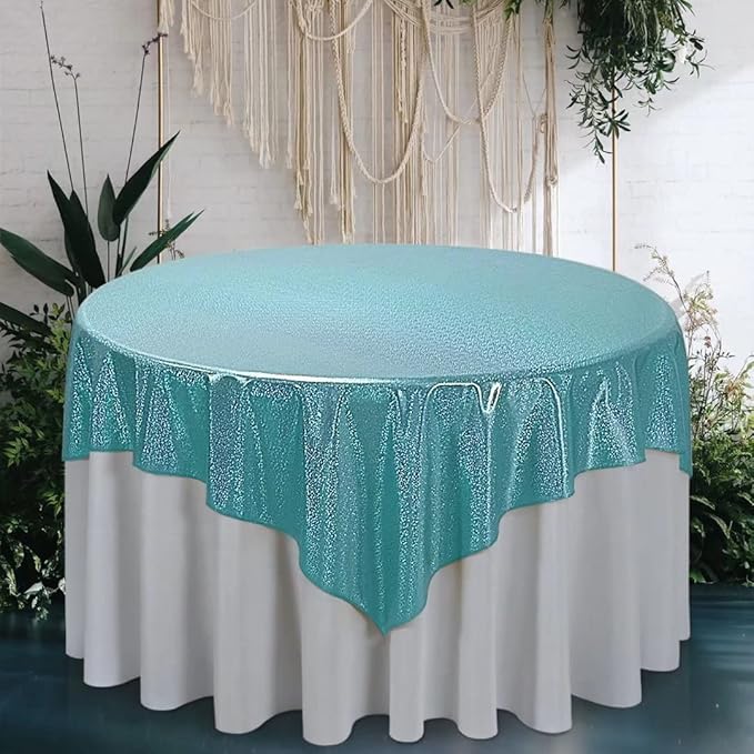 Fitable Sequin Tablecloth for Parties 60x60 Inch by Fitable