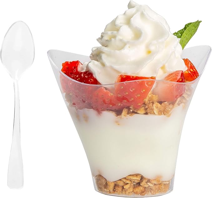 Ilyapa 3.5oz Plastic Dessert Cups by Ilyapa