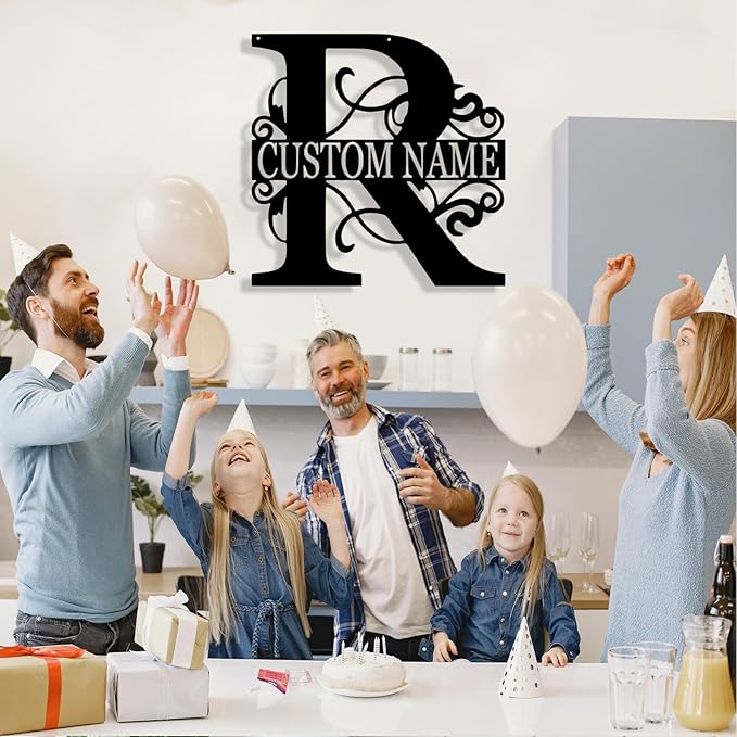 Custom Metal Name Sign, Personalized Family Last Name Signs - Image 8