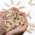 1.4 Inch Mini Clothes Pins for Photo, Wooden Clothespins for Baby Shower by Wddeevoi