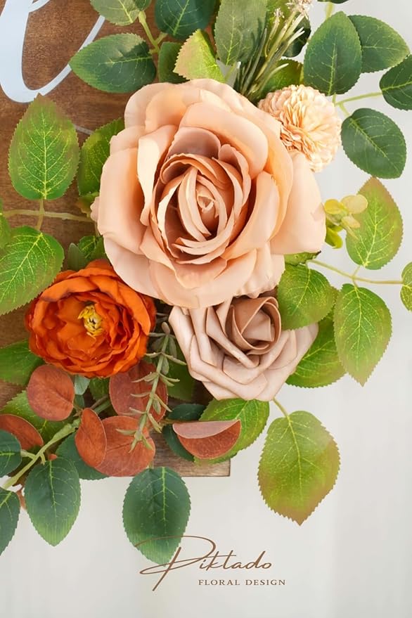Wedding decor Welcome Sign Flower Backdrop Garland - Image 8